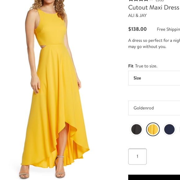 ALI & JAY Dresses & Skirts - Cutout maxi